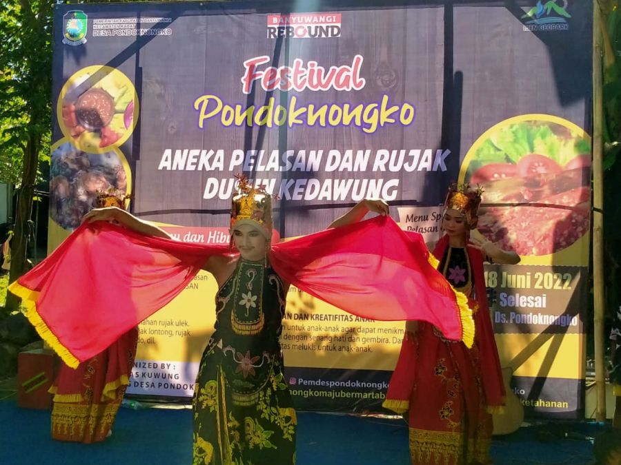 Acara festival kuliner di Dusun Kedawung  dIBuka Langsung oleh Kepala Desa Pondoknongko