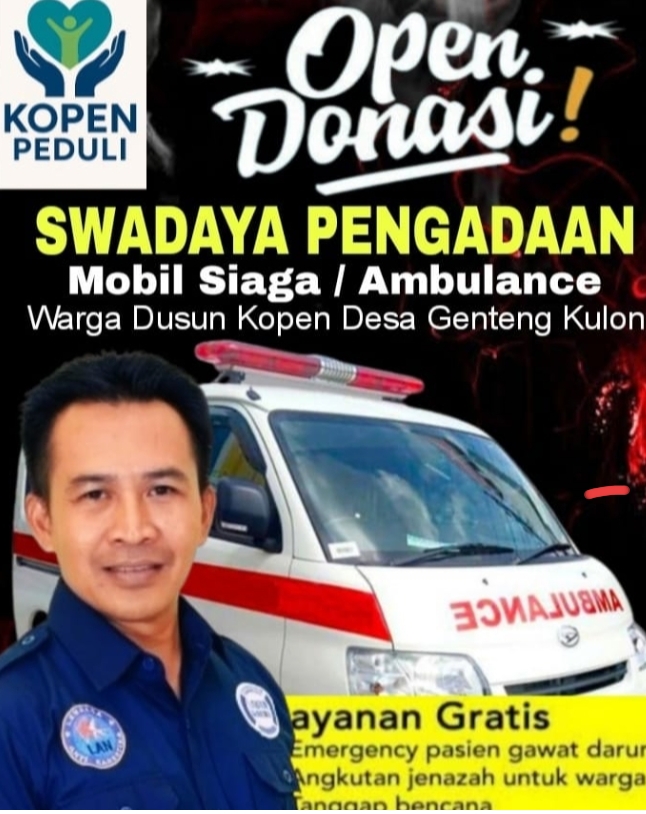 AHW SENTIL NURANI PARA DERMAWAN Ajakan Tulus untuk Wujudkan Ambulans Gratis Bagi Warga Dusun Kopen
