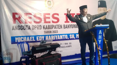 Anggota DPRD Banyuwangi Michael Edy Hariyanto, SH, MH., Gelar Reses di Desa Pengatigan