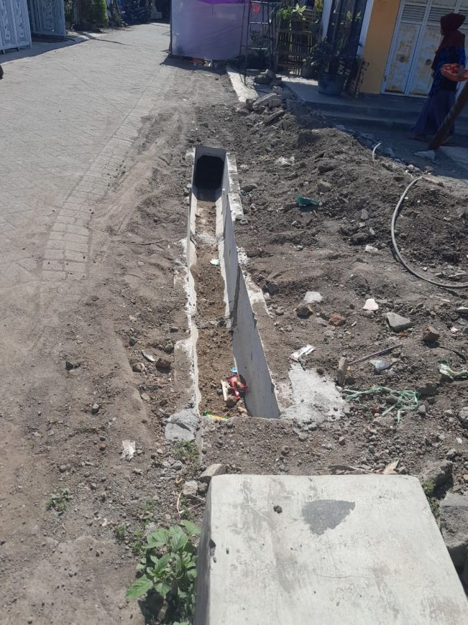 Diduga Bersumber Dari Anggaran Desa Proyek U ditch di Desa Aliyan Terancam Dibongkar