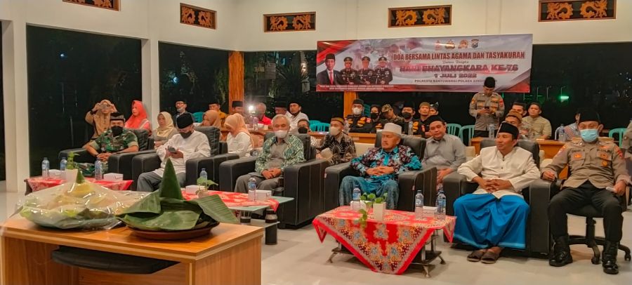 Forpimka Singojuruh Gelar Doa Bersama Lintas Agama dan Peringatan Hari Bhayangkara ke-76