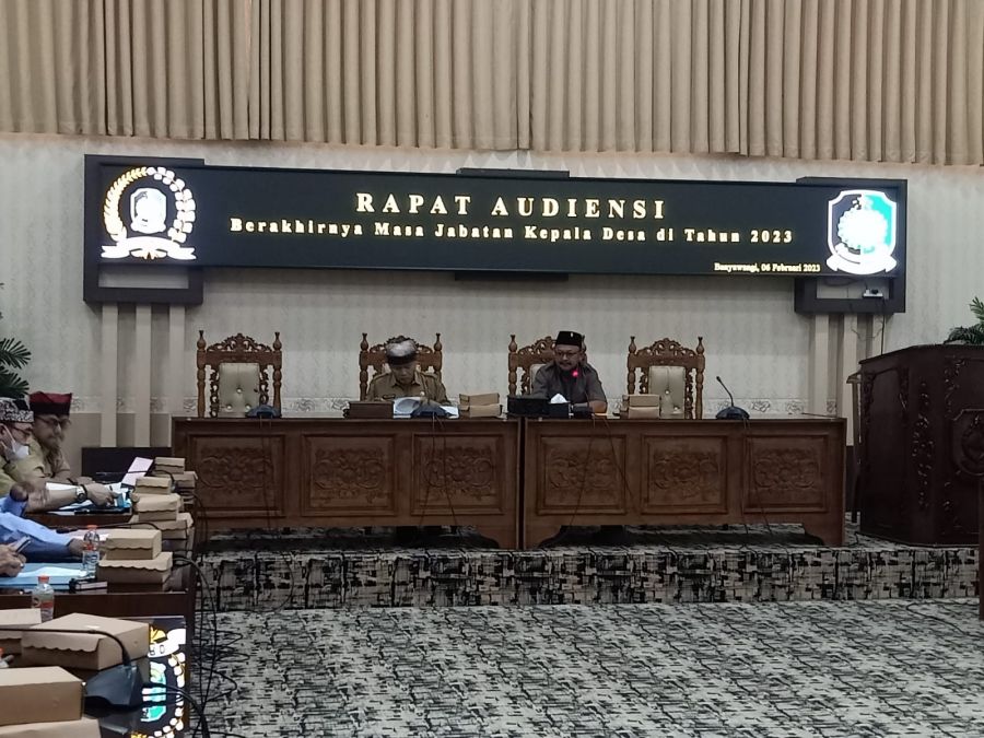Hearing Terkait Penundaan Pilkades 2023, di DPRD Banyuwangi