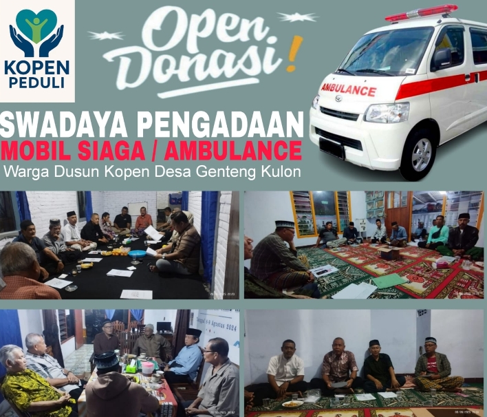 KADUS KOPEN PELOPORI PENGADAAN MOBIL SIAGA GRATIS UNTUK PELAYANAN SOSIAL MASYARAKAT