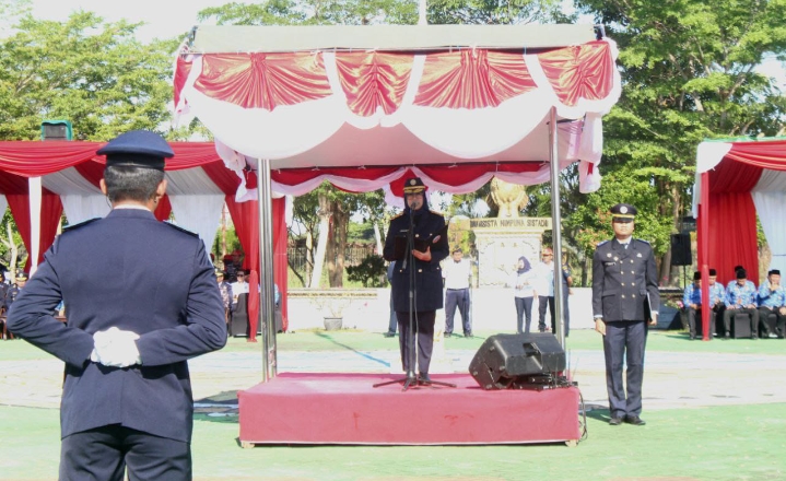 Kasdim 0825/Banyuwangi Laksanakan Upacara Hari Perhubungan Nasional Tahun 2024