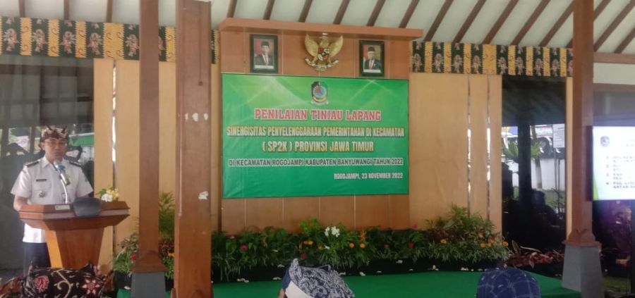 Kecamatan RogoJampi Banyuwangi Sambut Kedatangan Tim Penilai SP2K Profensi Jawa Timur