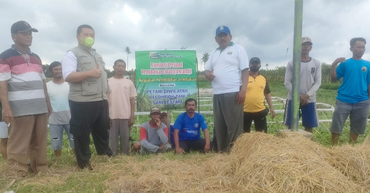 Ketua APTI Banyuwangi Bagikan Pupuk dan Pembibitan Tembakau Untuk Petani Didesa Kumendung