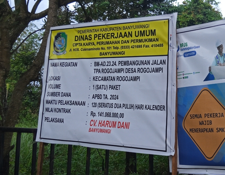 Ketua KPB Agung: Pembangunan Jalan TPA Rogojampi Jangan Ada Dugaan Untuk Keuntungan Pribadi