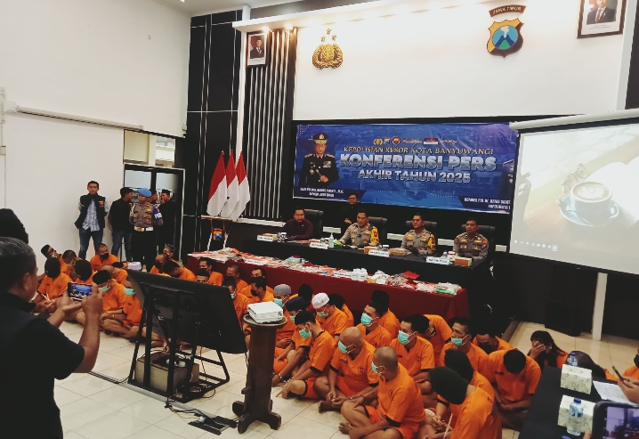 Kriminalitas Naik 16 Persen,Polresta Banyuwangi Justru Gaspol Tuntaskan 1.281 Perkara Sepanjang 2025