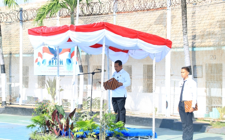 Lapas Banyuwangi Gelar Upacara Hari Kesaktian Pancasila, Kalapas Tekankan Penguatan Ideologi 
