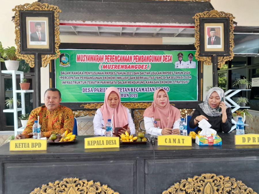 Musrenbangdes Desa Parijatah Wetan Dihadiri Anggota DPRD Banyuwangi