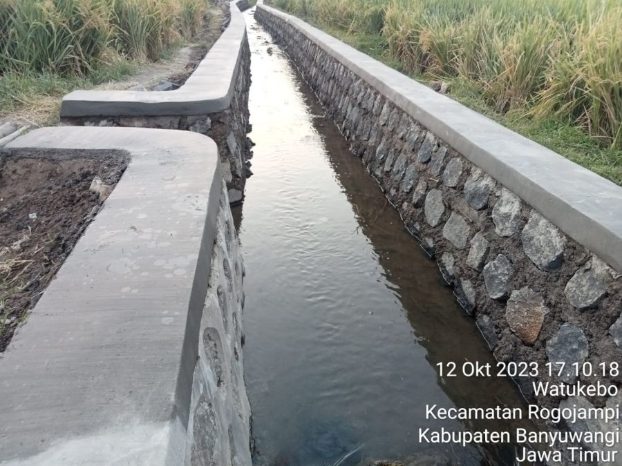 Para Petani Apresiasi Kinerja Pemerintah Banyuwangi Terkait Pembangunan Saluran Air di Desa Watukebo