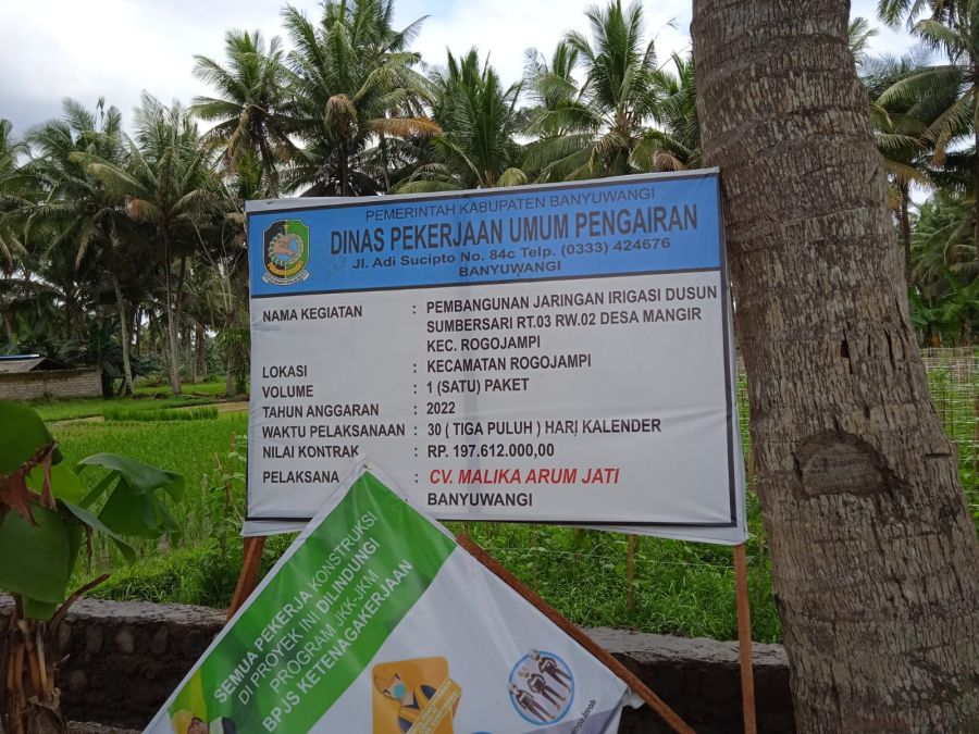 Proyek Pembangunan Jaringan Irigasi di Keluhkan Warga, Dinas Terkait Jangan Tutup Mata