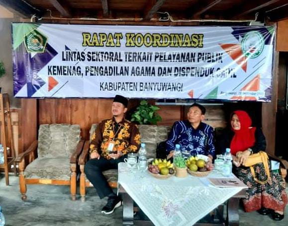 Kemenag Banyuwangi Gelar Rakor Lintas Sektor Tentang Layanan Nikah Dan Administrasi Kependudukan