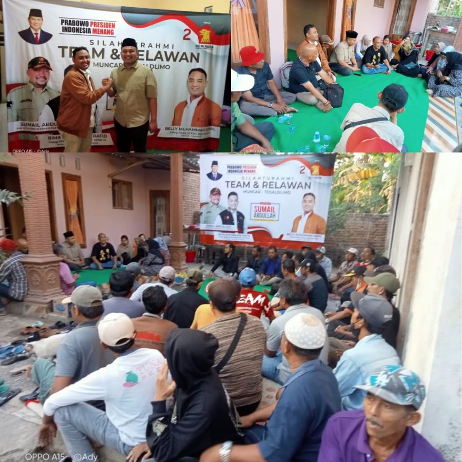 Silaturahmi Team Pemenangan Di Dapil lll (Muncar - Tegaldlimo)