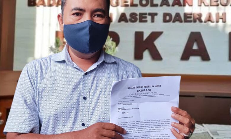 Tak Ada Respon, KUPAS Layangkan Surat Somasi Ke BPKAD 