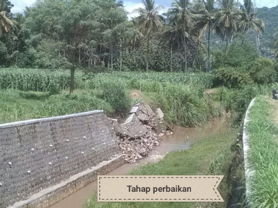 Tangkis Sungai Pak Olong Tahap Perbaikan, CV Rekanan Tidak Akan Dapat Pekerjaan