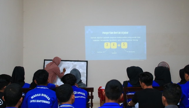 Warga Binaan Lapas Banyuwangi Tetap Dapatkan Pendidikan Meski Sedang Jalani Masa Pidana